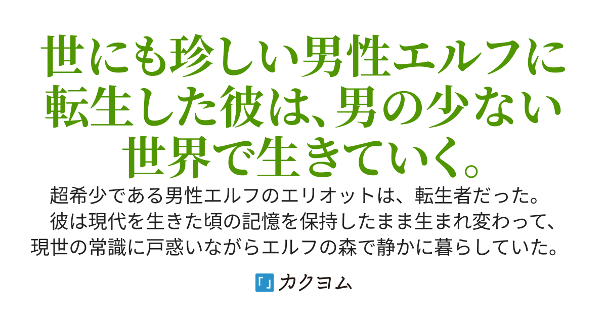 【未完】大魔法使いの転生エルフ～超希少価値な男性エルフの冒険～