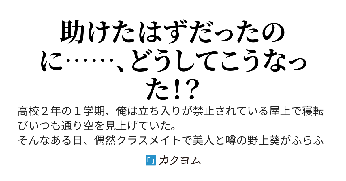 屋上で飛び降りようとする美人なクラスメイトを助けたら