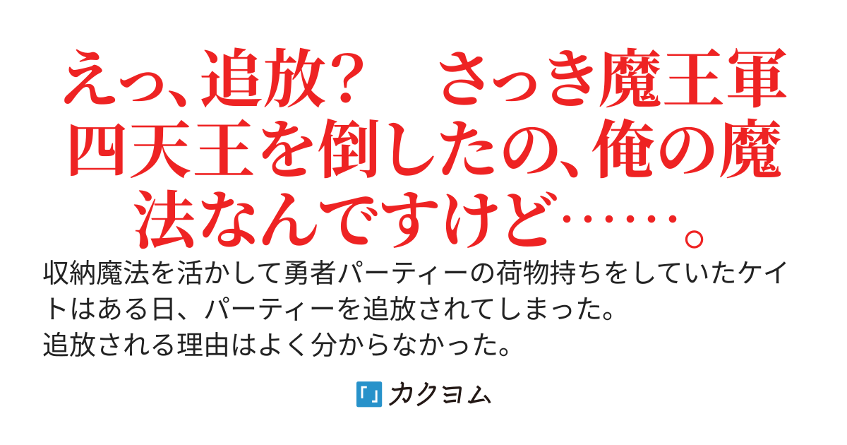 収納魔法を極めた魔術師ですが、勇者パーティを追放されました。ところで俺の追放理由って "どれ" ですか？