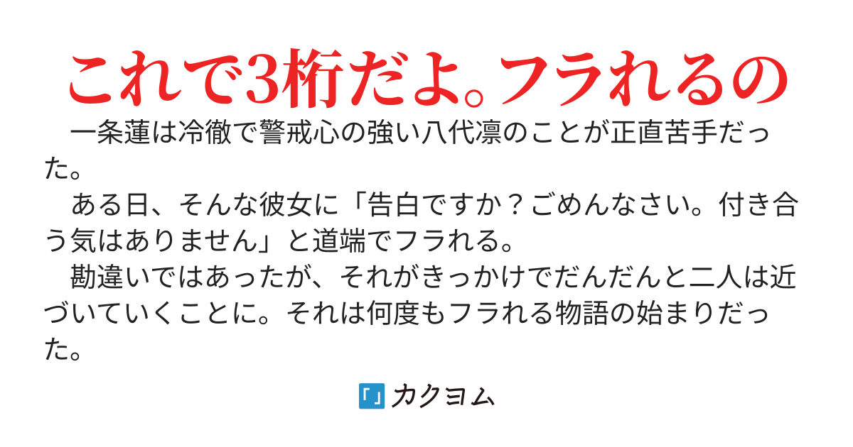 清楚系美人が俺を何度もフッてくる件。勘違いは勘弁してください。告白してません。