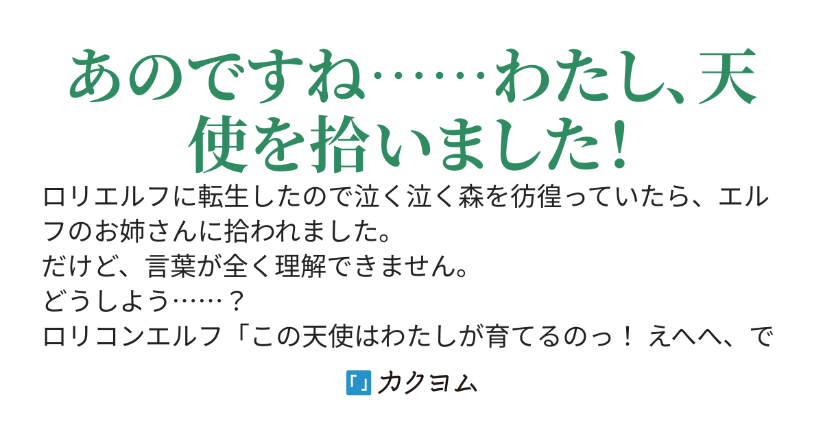 言葉を知らないTS幼女、エルフで過保護なお姉さんに拾われる