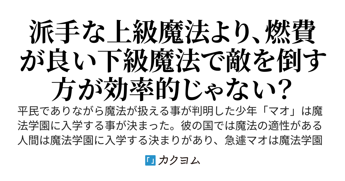 下級魔導士と呼ばれた少年