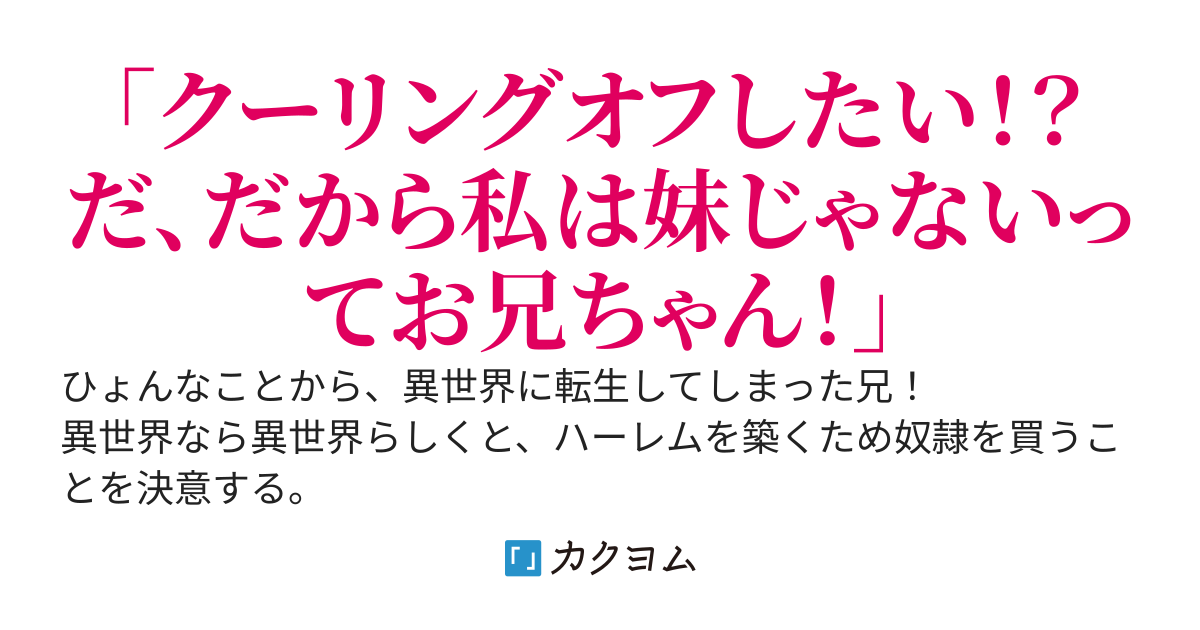 異世界で奴隷を買ったら実の妹だったのでクーリングオフしたい件！