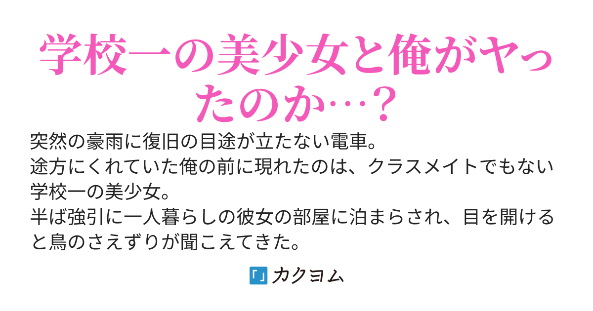 学校一の美少女の家に泊まって気づけば朝チュン。明らかにヤってるはずだけど誤魔化されて分からない