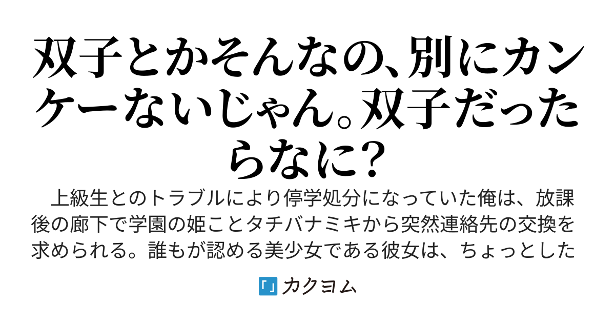 学園の姫を助けたつもりが病んだ双子の妹に責任を取らされるはめになった