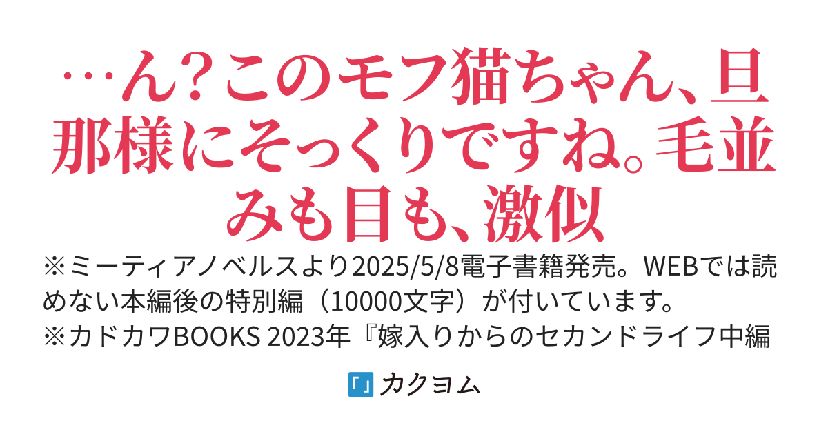 【電子書籍化】黒猫にスカウトされたので、呪われ辺境伯家に嫁ぎます！〜「君との面会は1日2分が限界だ」と旦那様に突き放されましたが、甘えん坊の猫ちゃん（旦那様に激似）がいるから寂しくありません