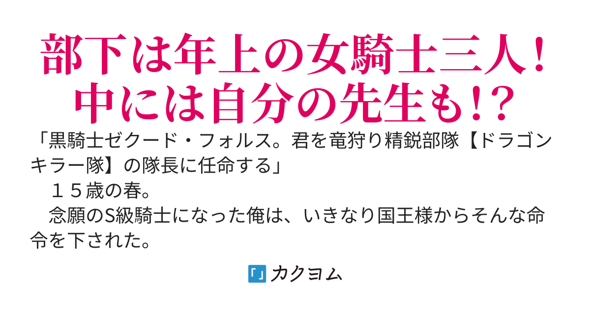 【書籍化】Ｓ級騎士の俺が精鋭部隊の隊長に任命されたが、部下がみんな年上のＳ級女騎士だった