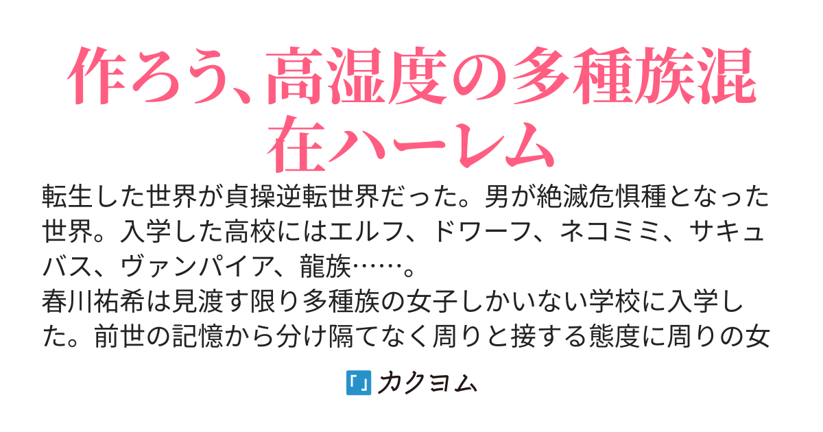 男女比1:500の貞操逆転世界で、愛が激重のファンタジーっ娘たちにハーレム作られて囲まれてます！！