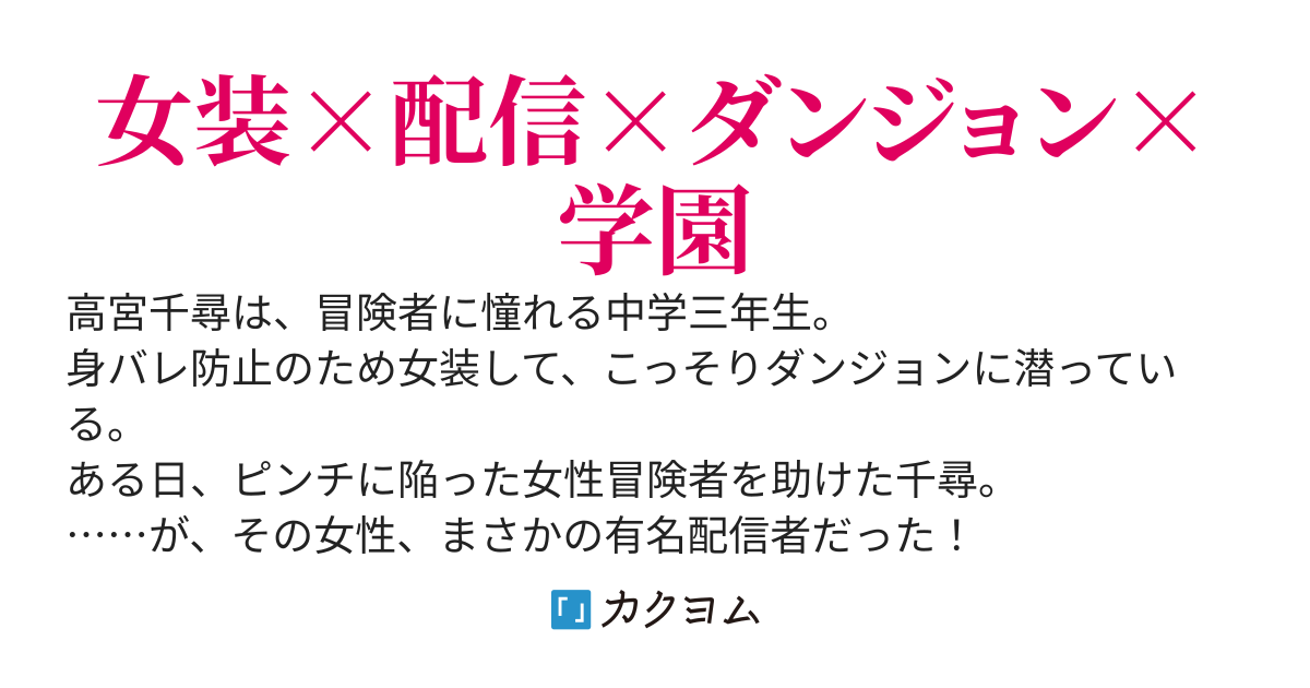 ネットで噂の美少女冒険者。あ、それ女装した俺です