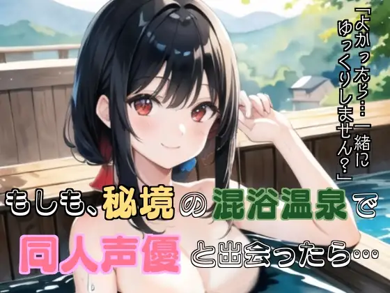 もしも、秘境の混浴温泉で同人声優と出会ったら…