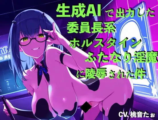 生成AIで出力した委員長系ホルスタインふたなり淫魔に陵○された件