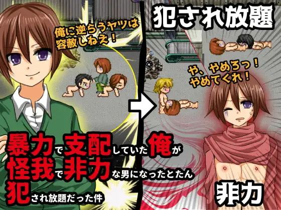暴力で支配していた俺が怪我で非力な男になったとたん犯され放題だった件
