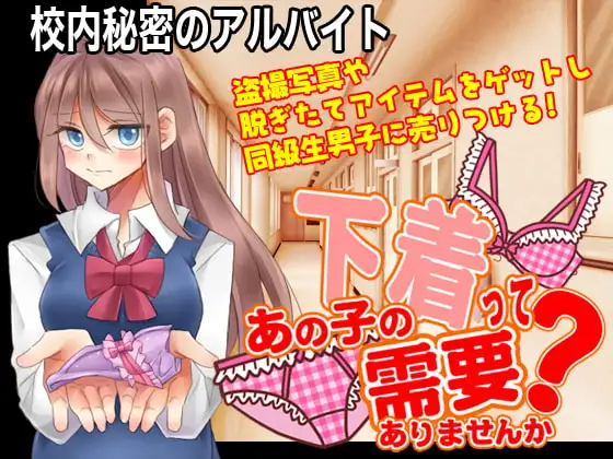 校内秘密のアルバイト ～あの子の下着って需要ありませんか?～