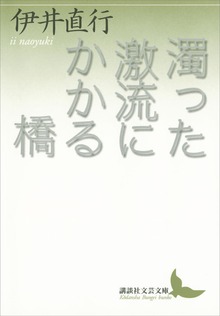 濁った激流にかかる橋