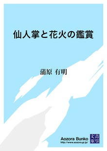 仙人掌と花火の鑑賞