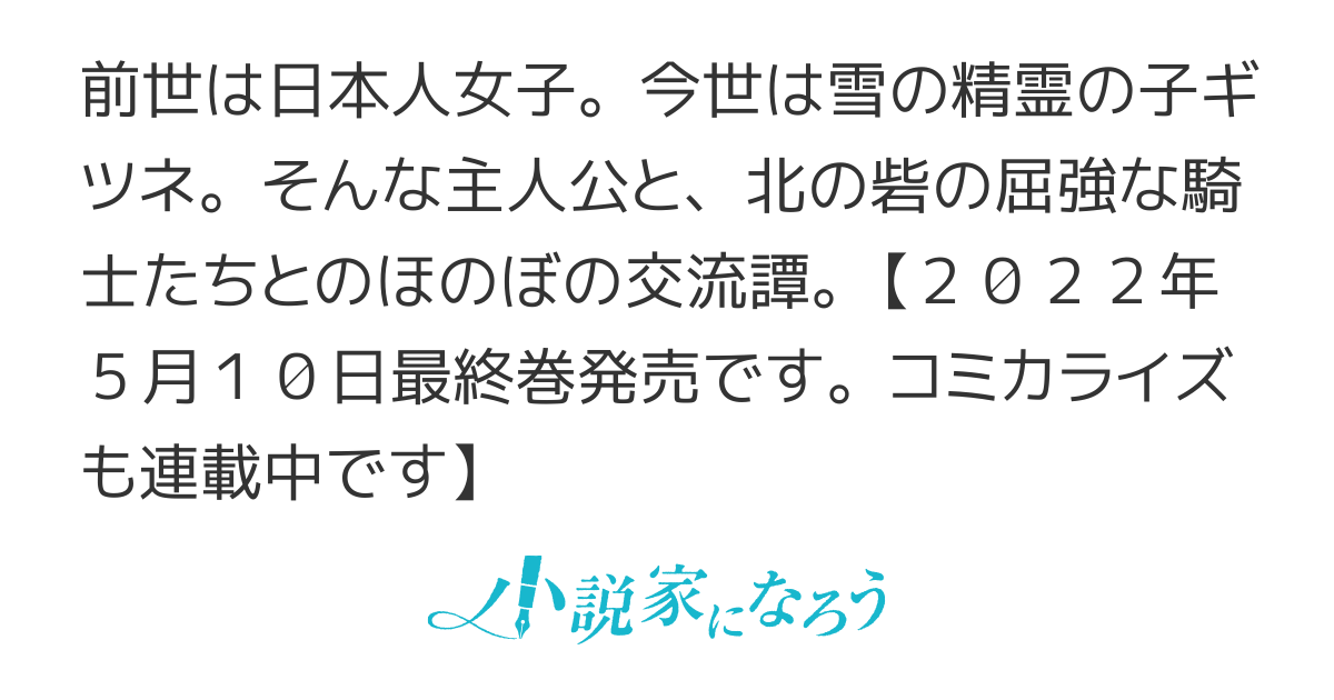北の砦にて　新しい季節　～転生して、もふもふ子ギツネな雪の精霊になりました～